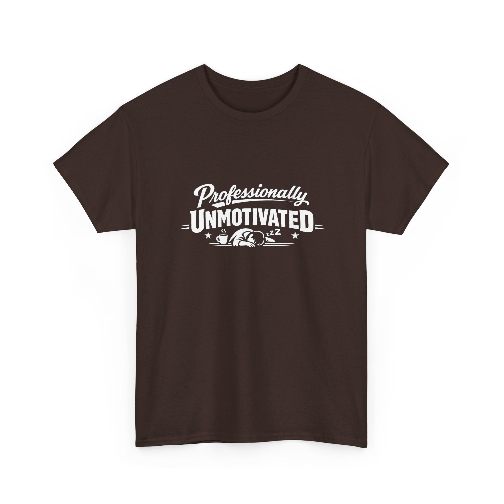 Professionally Unmotivated T-Shirt — Funny Retro Lazy Graphic Tee
