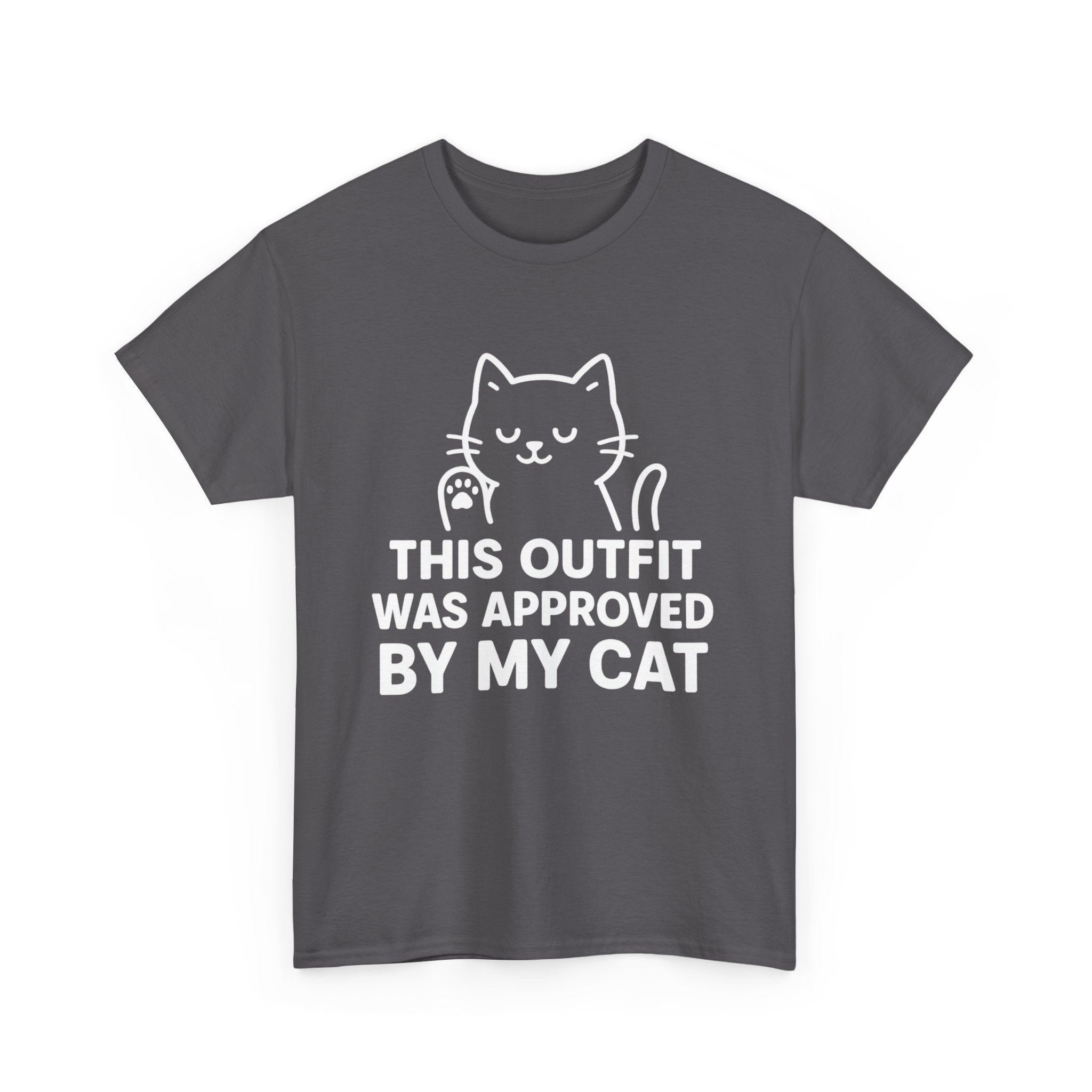 Cat Lover’s Unisex Heavy Cotton Tee - 'Approved By My Cat'