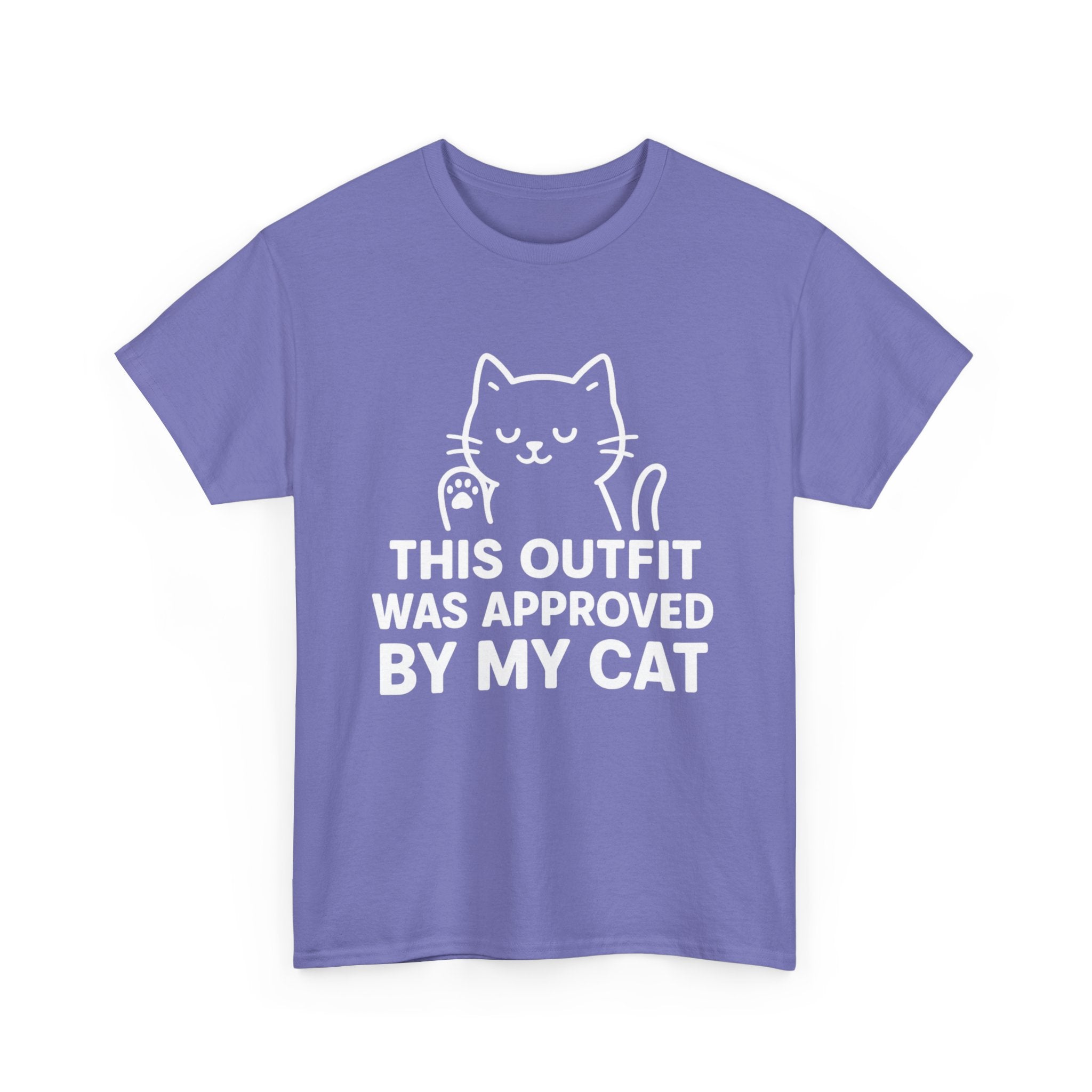 Cat Lover’s Unisex Heavy Cotton Tee - 'Approved By My Cat'