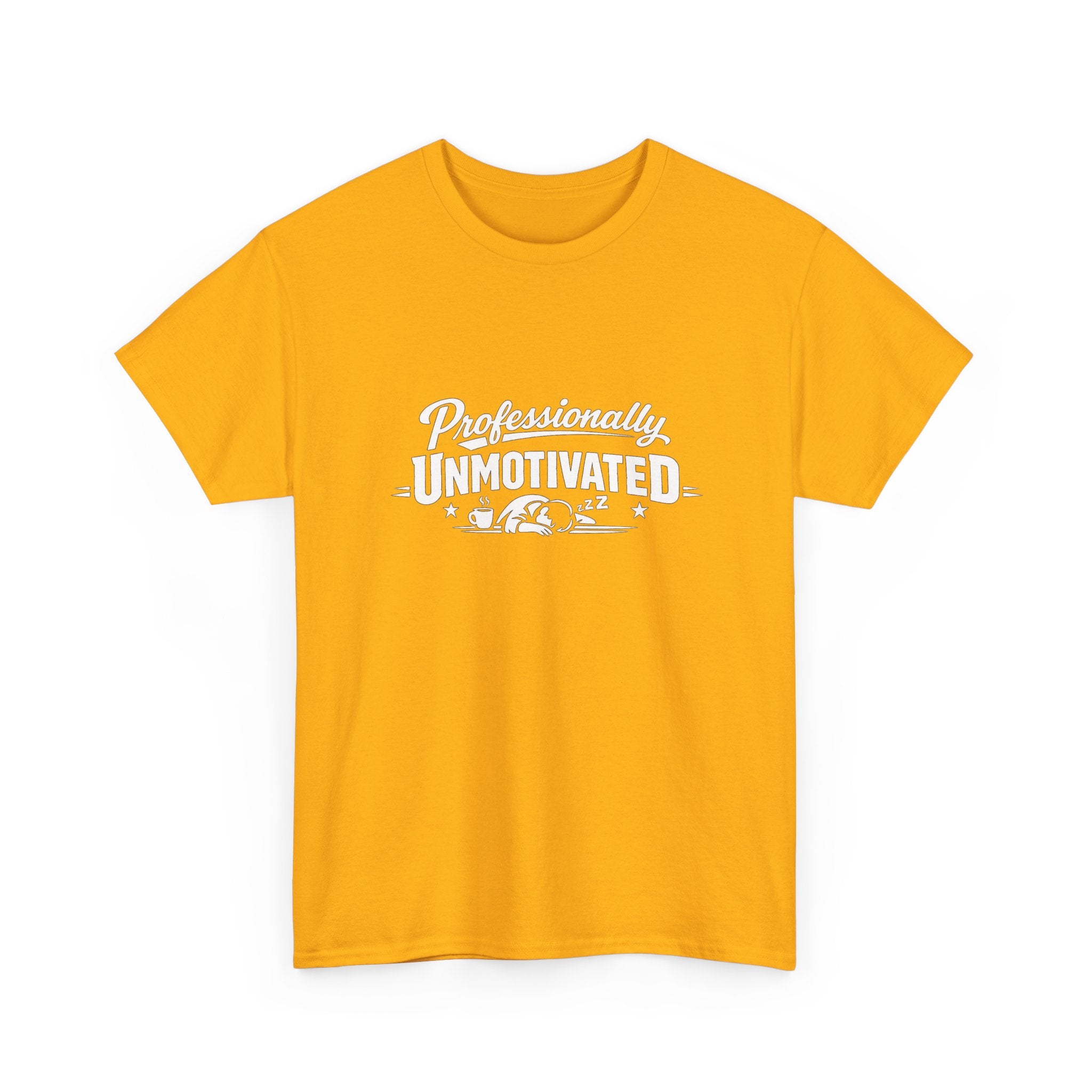 Professionally Unmotivated T-Shirt — Funny Retro Lazy Graphic Tee