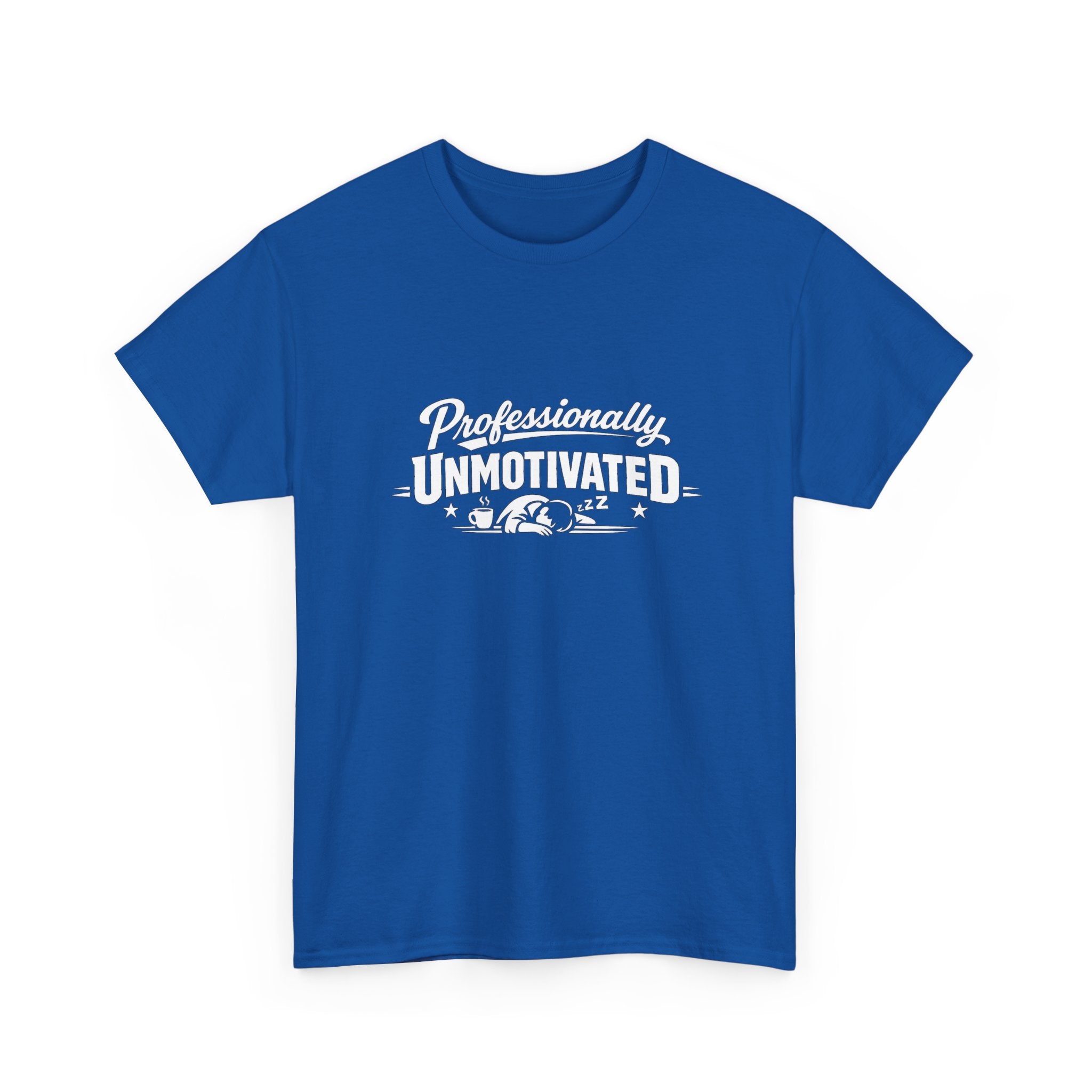 Professionally Unmotivated T-Shirt — Funny Retro Lazy Graphic Tee