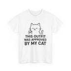 Cat Lover’s Unisex Heavy Cotton Tee - 'Approved By My Cat'