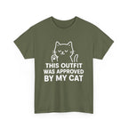 Cat Lover’s Unisex Heavy Cotton Tee - 'Approved By My Cat'