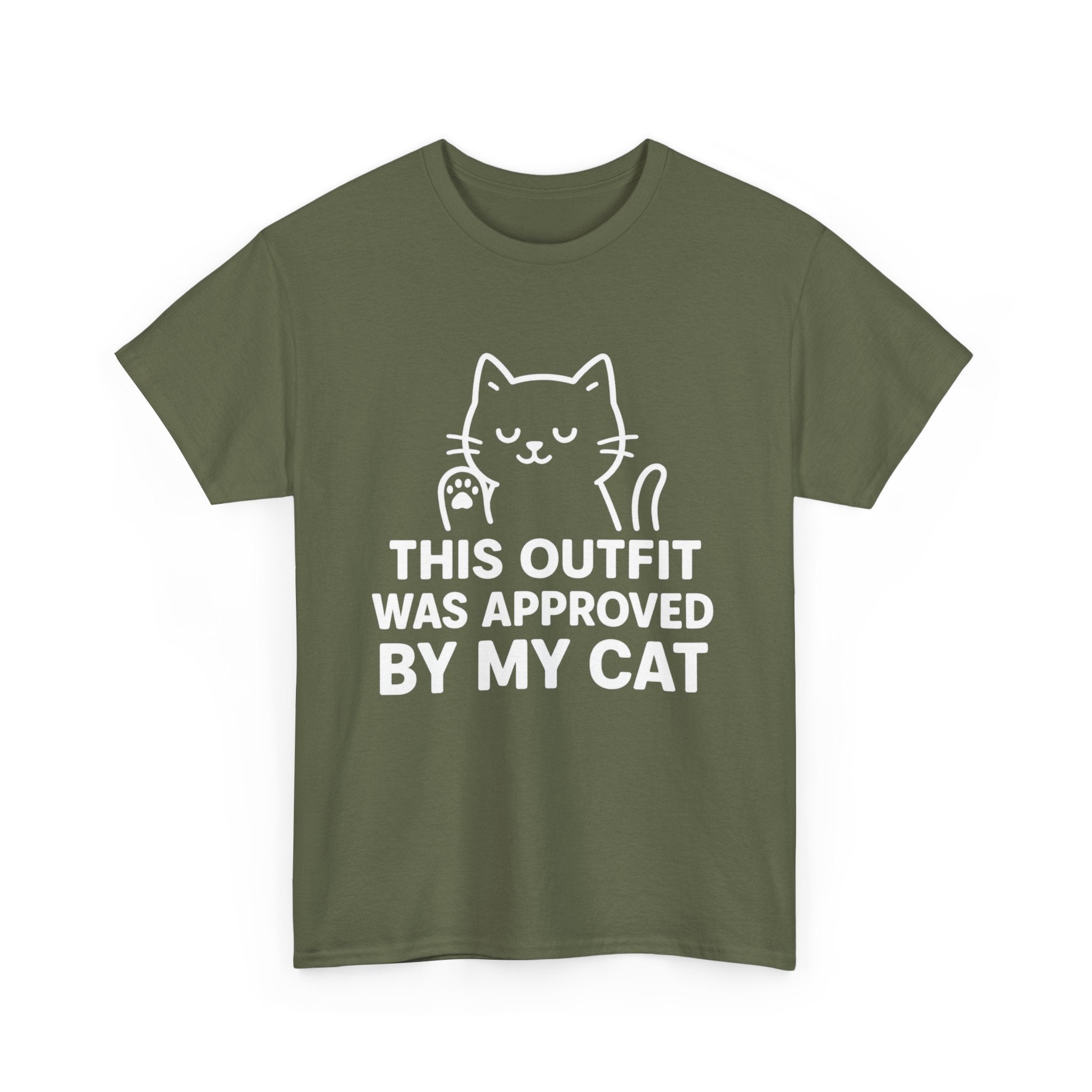 Cat Lover’s Unisex Heavy Cotton Tee - 'Approved By My Cat'
