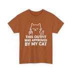 Cat Lover’s Unisex Heavy Cotton Tee - 'Approved By My Cat'