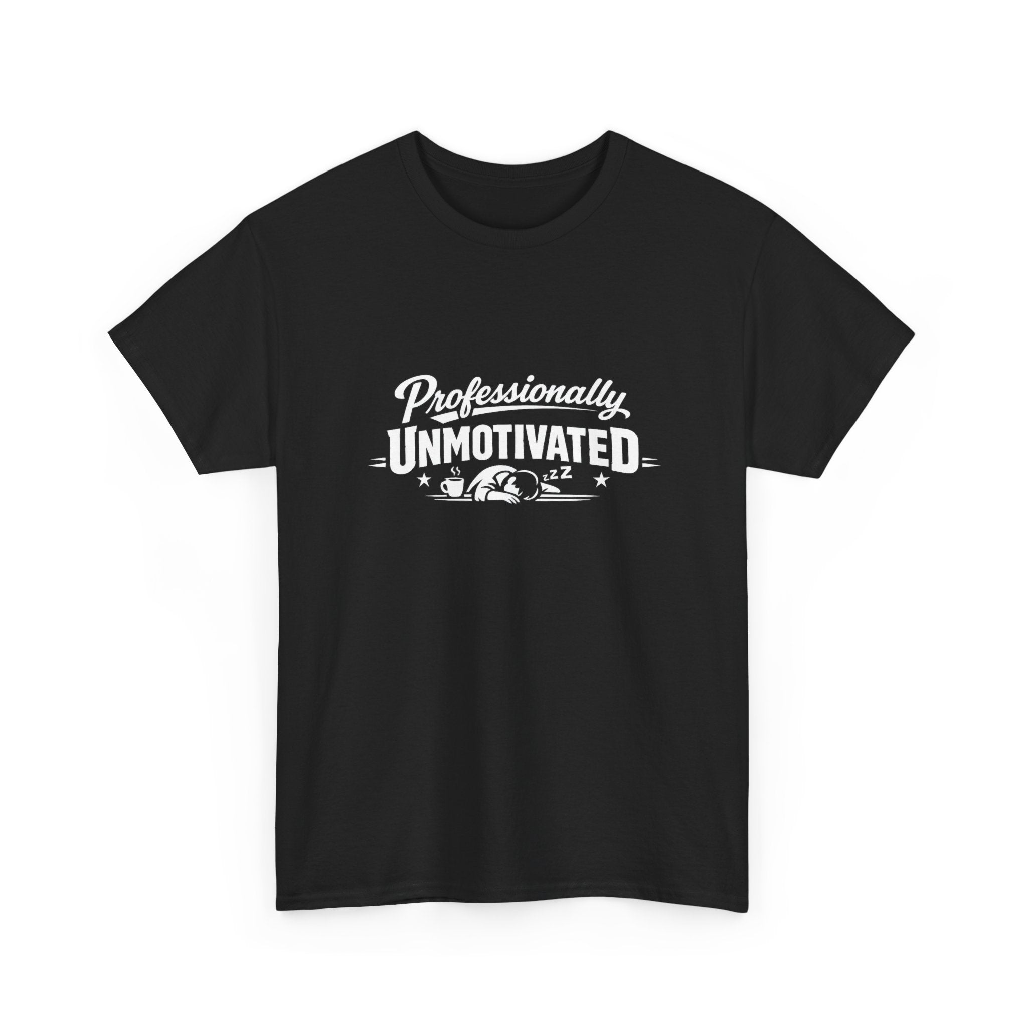 Professionally Unmotivated T-Shirt — Funny Retro Lazy Graphic Tee