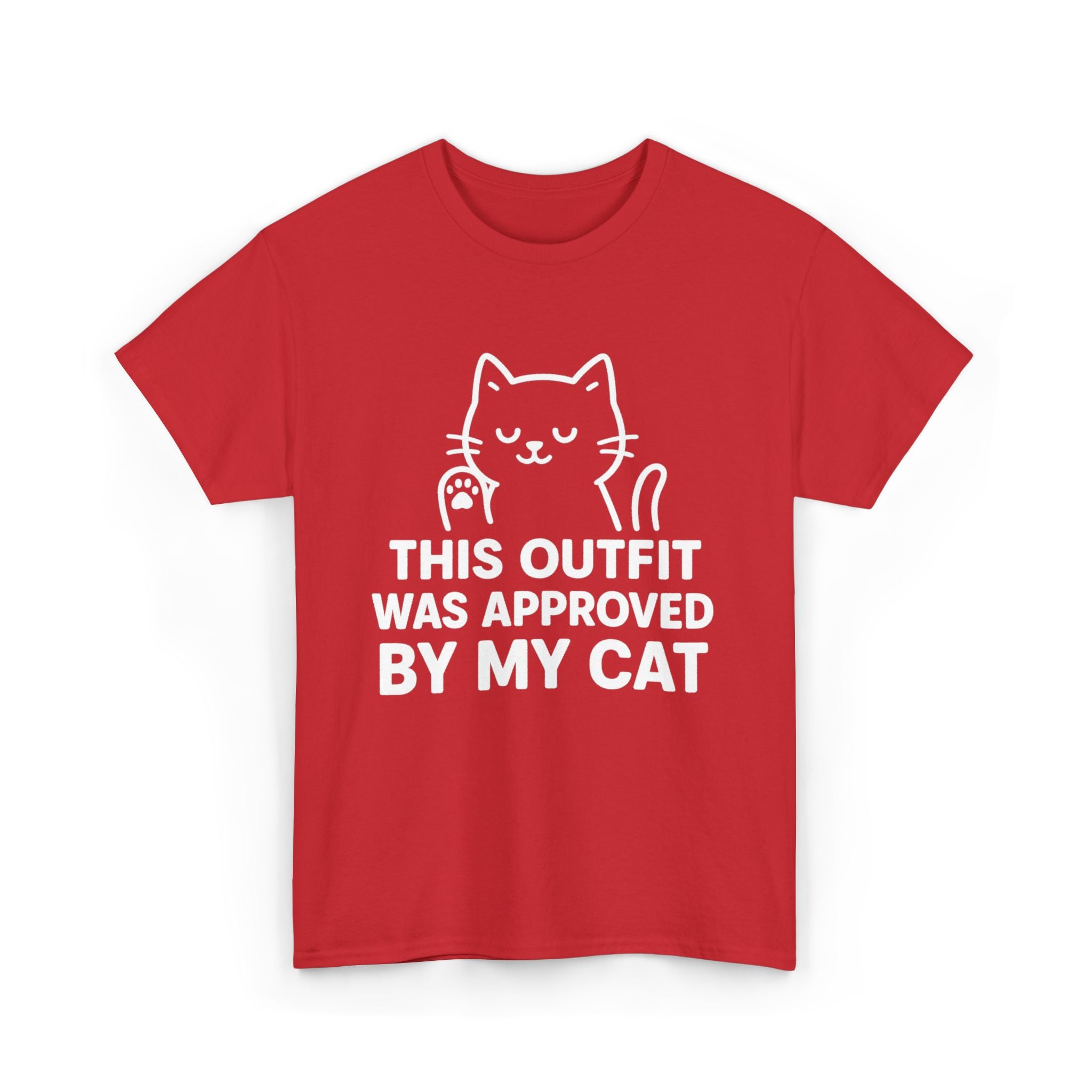 Cat Lover’s Unisex Heavy Cotton Tee - 'Approved By My Cat'