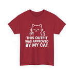 Cat Lover’s Unisex Heavy Cotton Tee - 'Approved By My Cat'