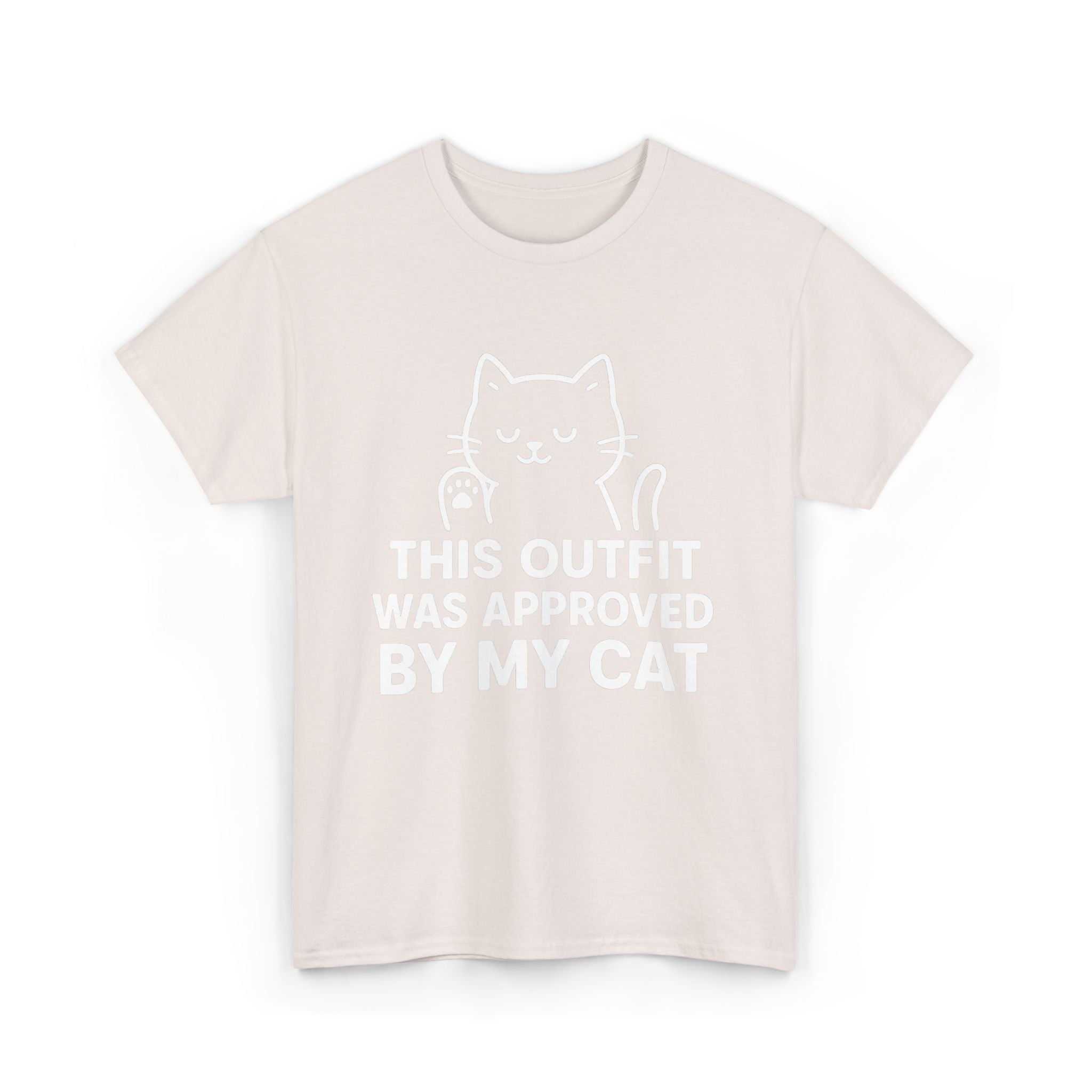 Cat Lover’s Unisex Heavy Cotton Tee - 'Approved By My Cat'