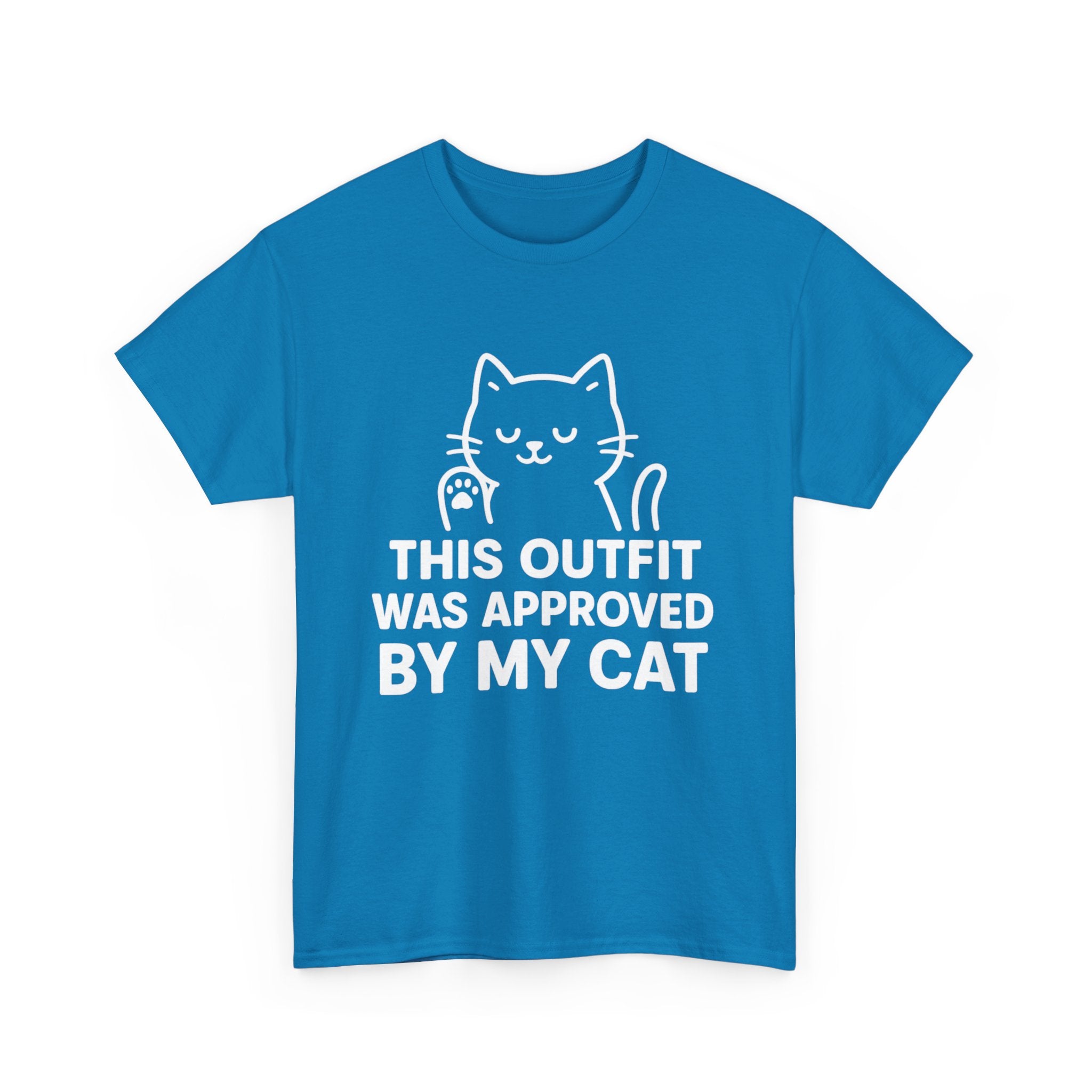 Cat Lover’s Unisex Heavy Cotton Tee - 'Approved By My Cat'