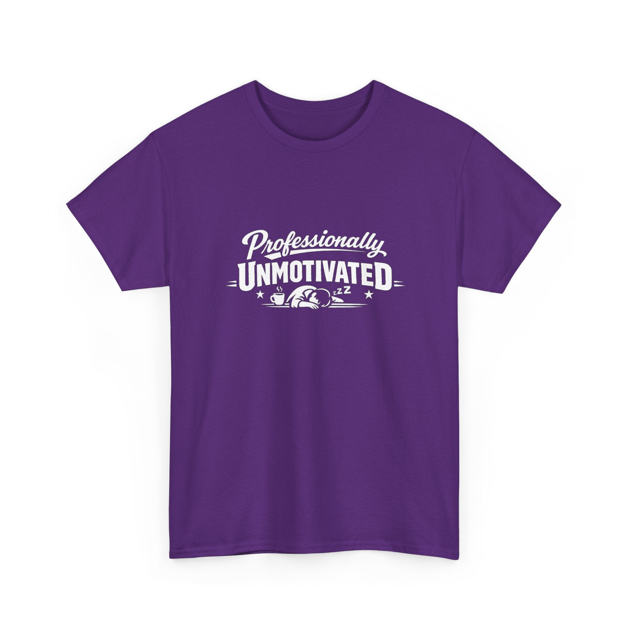 Professionally Unmotivated T-Shirt — Funny Retro Lazy Graphic Tee